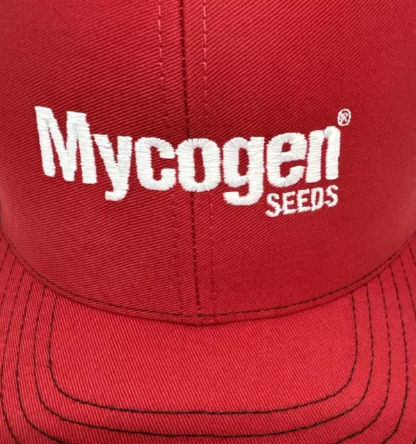 Mycogen Seeds Hat Cap Snap Back Black Mesh Red Front Richardson Style 112 Farmer 3