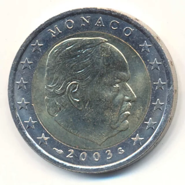2 Euro Kursmünze Monaco 2003 Fürst Rainier III - original bankfrisch - rar -