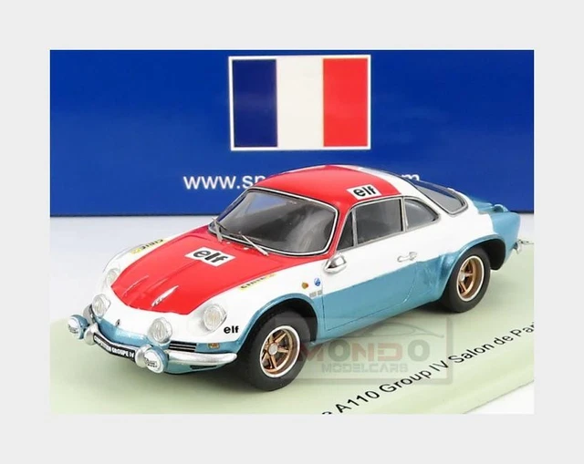 Alpine A110 Groupe IV Monté Carlo 1973 1/24 Heller 80745 diorama assistance
