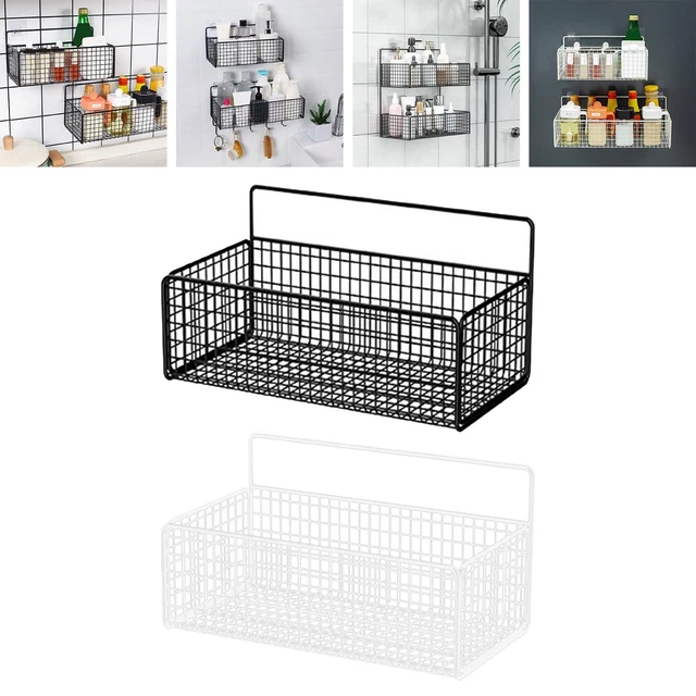 Panier De Rangement Suspendu Pour Lit Superposé - Noir, 27x12x9 Cm, En Fil Métallique