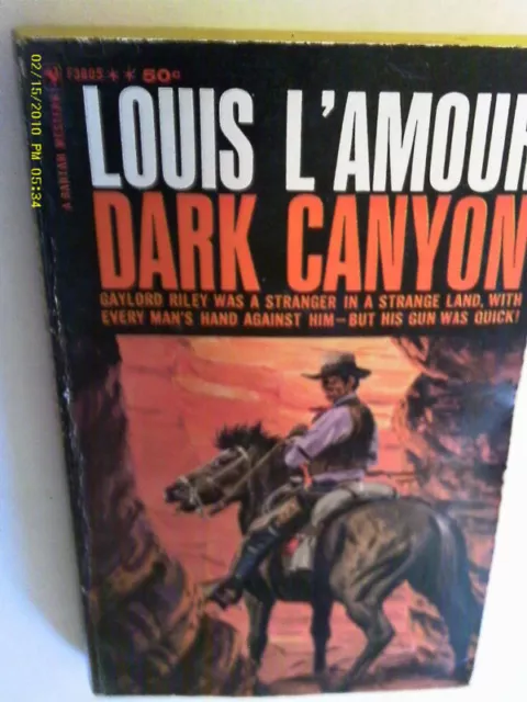 PB Louis L'Amour DARK CANYON 2ème impression 1963