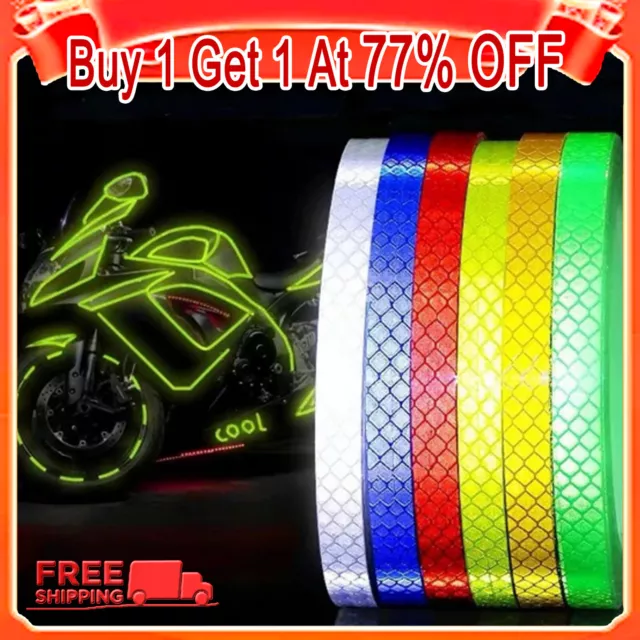 Reflective Tape Safety Sticker Hi Vis Safety Warning Self-Adhesive Reflector Car