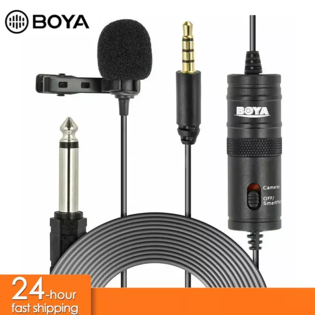 BOYA BY-M1 Omnidirectional Lavalier Microphone For Canon Nikon Sony DSLR Kamera