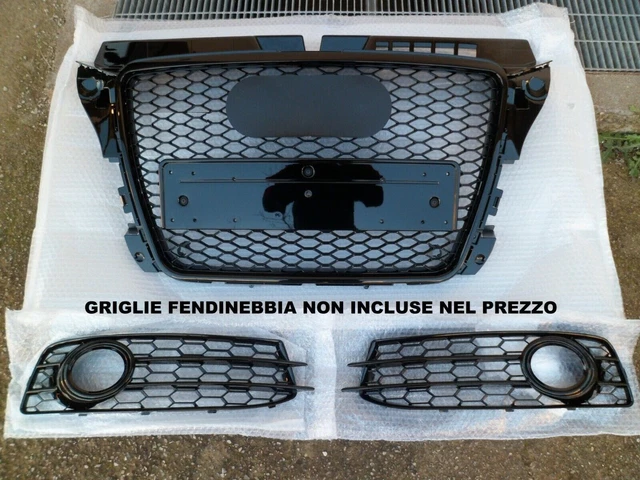 Grille De Calandre ABS Audi A3 8P 2008 A 2012 Noir Matt Singleframe