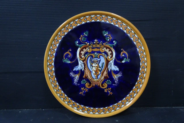 dessous de plat en faïence de Gien -décor renaissance