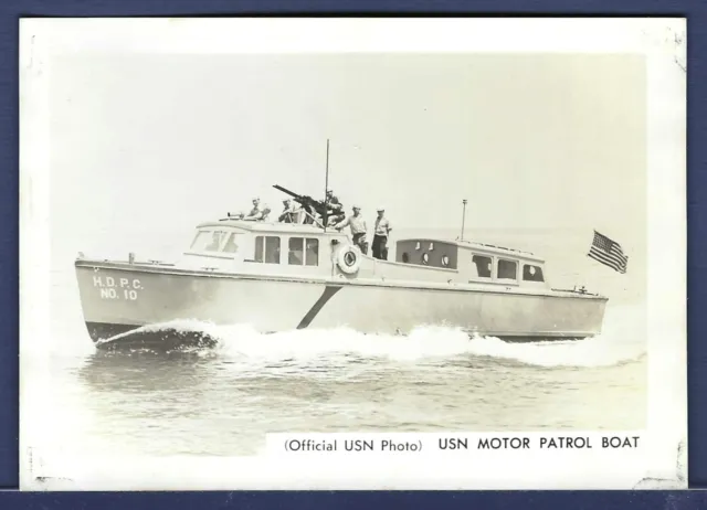 US Navy Motor Patrol Boat H.D.P.C. No. 10 Official US Navy Photo