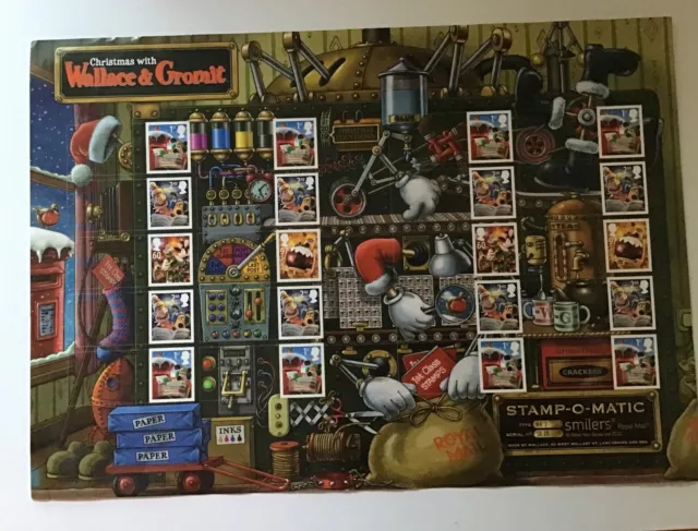 Gb 2010 Christmas Wallace & Gromit Collectors/Smiler Stamp Sheet