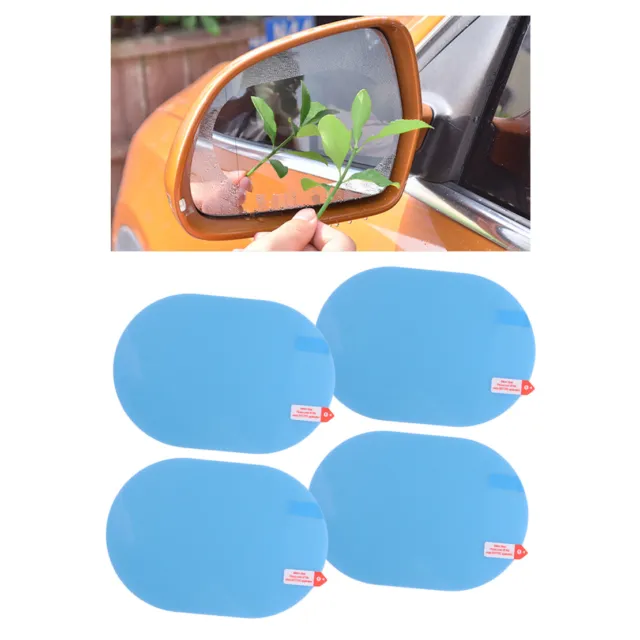 4x Rearview Mirror Film Anti Fog Rainproof Anti-Glare Cover Car Trim Accessories