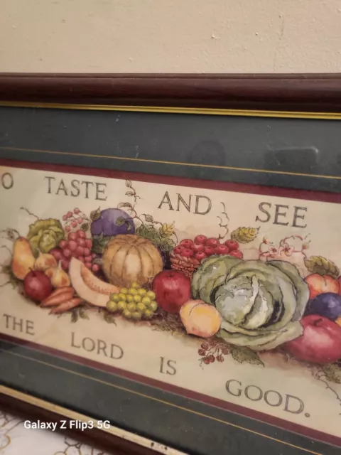 Home Interiors O Taste And See That The Lord Is Good Psalm Piece 1
