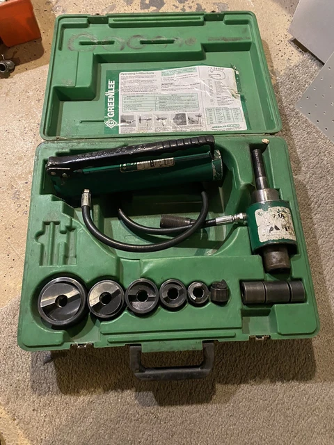 TSTD Greenlee 7306 Hydraulic Knockout Punch Driver Set 1/2-2” Conduit 767 746 -H