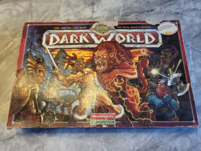 Waddingtons Dark World Vintage Brettspiel guter Zustand D&D Warhammer ab 10 Jahren