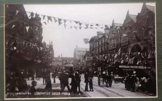 Coronation Day , Wolverhampton 1912  Photographic Print . Free UK P&P