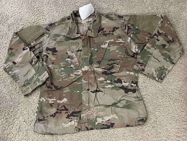 NWT US ARMY MULTICAM OCP Combat Uniform Top Coat Jacket MEDIUM LONG  #r56