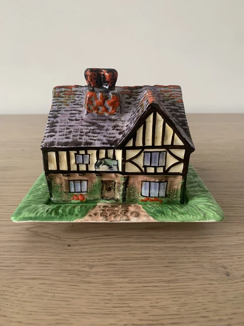 Grimwades, Ye Olde Mill, porcelana inglesa, mantequilla o caja de galletas