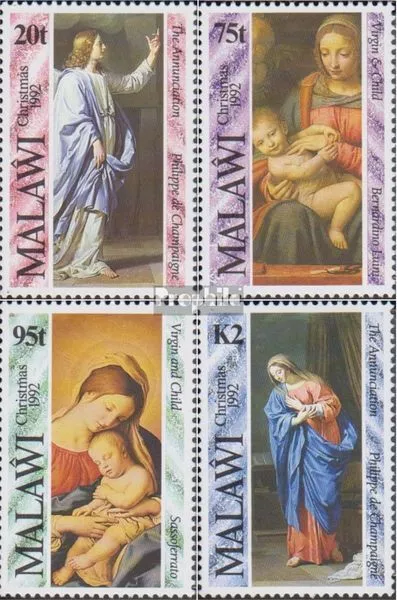 Malawi 605-608 (complete issue) unmounted mint / never hinged 1992 christmas Pai