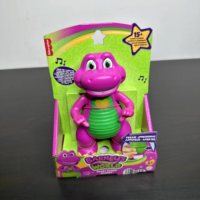 BARNEYS WORLD HEART Hands Barney Action figure With Lights & Phrases £1 ...
