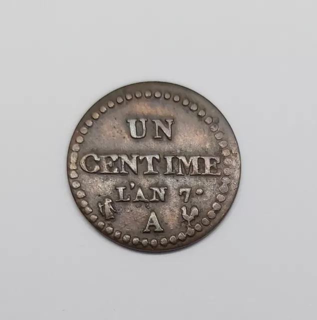 Dupré, UN Centime l’AN 7 A