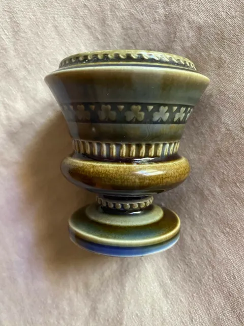 Vintage Wade Irish Porcelain Mini Urn Vase Impressed Shamrock Pattern
