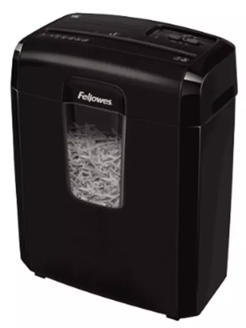 Black Fellowes 9C Cross Cut Shredder 9 Sheet 15L Bin 4775901