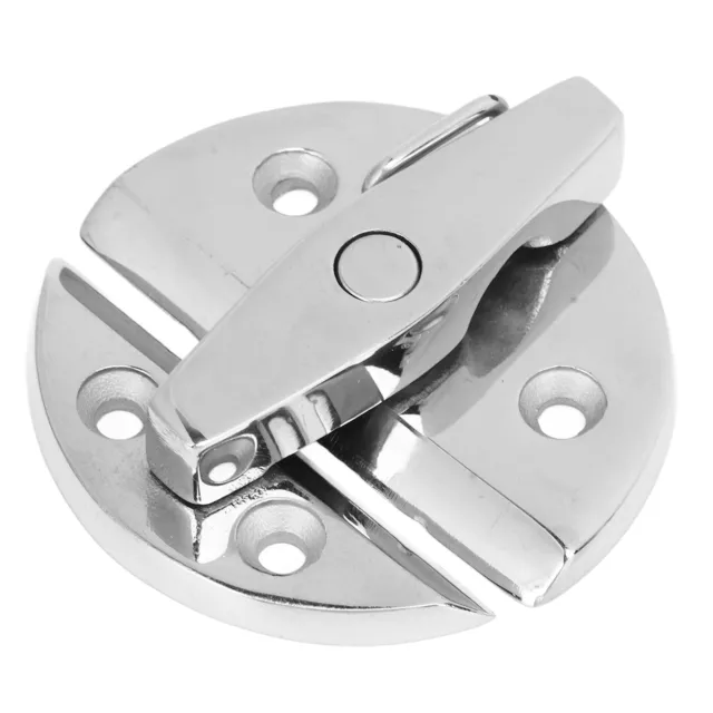 Round Turn Button Twist Catch Latch Mirror Finish Marine Grade Stainless Steel