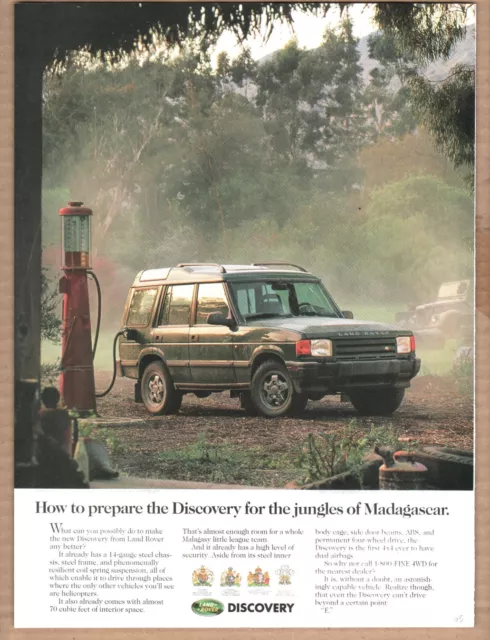 1995 Land Rover Discovery Print Ad; "How to prepare..."