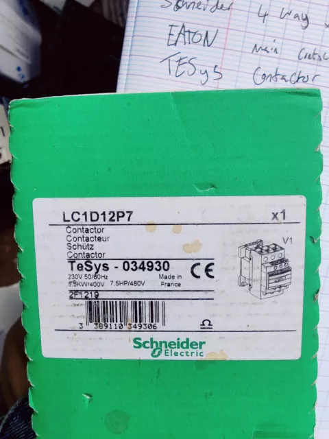 Schneider Electric Series Contactor LC1D12P7