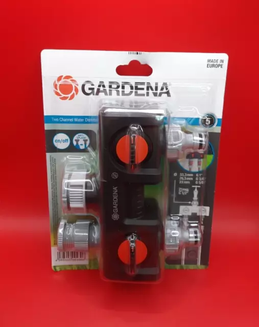 Gardena Round 2-way hose pipe connector 13mm