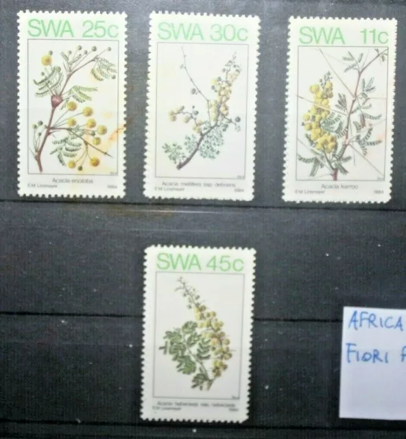 Africa Sud Occidentale 1984 Fiori Piante Flora Serie Nuova Mnh** Set (C.sm)