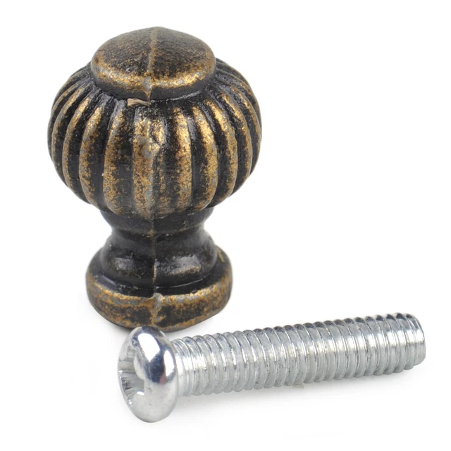 6x Lantern Antique Brass Jewelry Box Drawer Cabinet Cupboard Knob Pull Handle Pd 3