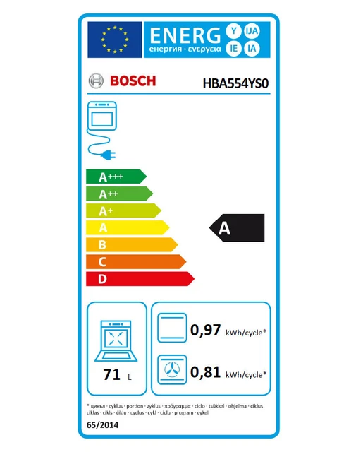 Bosch Four intégrable multifonction 71l 60cm a ecoclean inox 2