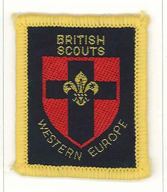 UNITED KINGDOM / UK SCOUT - BRITISH SCOUTS WESTERN EUROPE COUNTY BOUND Patch