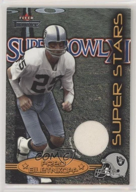 2002 Fleer Throwbacks Super Stars Jerseys Fred Biletnikoff HOF