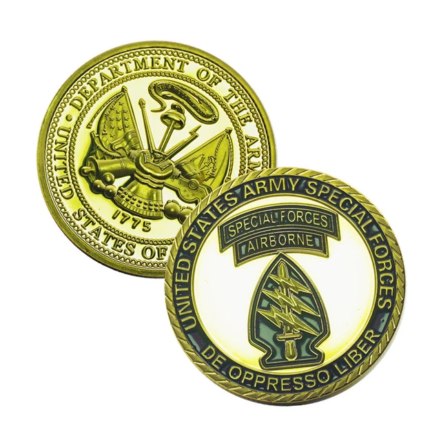 Pièce Commémorative Métal 1775 DE Oppresso Liber – Challenge Forces Spéciales US Army