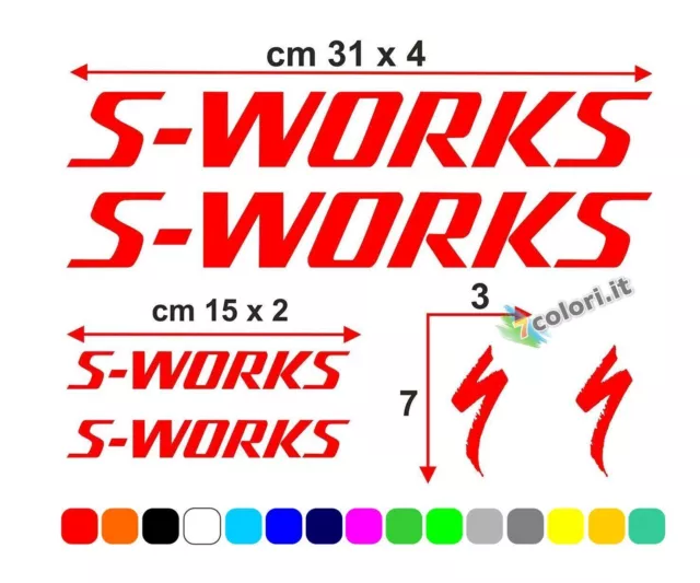 Kit de pegatinas de vinilo para cuadro de bicicleta de carretera mtb S-WORKS