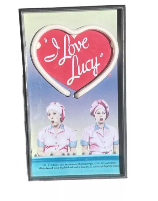 ✅ I Love Lucy Neon Heart Night Light Episode #39 Chocolate Factory DOES NOT WORK