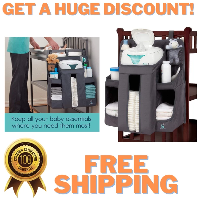 Hiccapop Diaper Wipes Hanging Organizer Baby Nursery Cleaning Product Storage