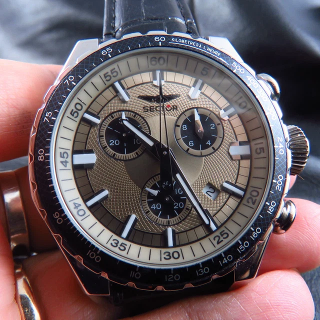 SWISS MOVEMENT SECTOR 280 Chronograph Quartz Men Watch EUR 54,54