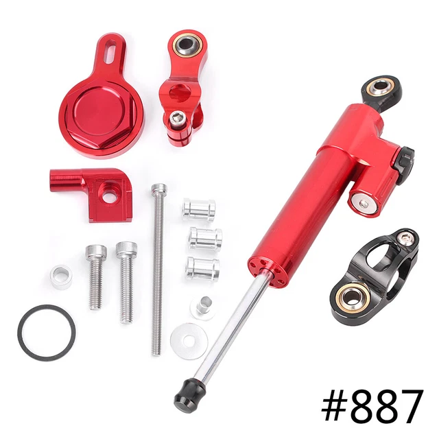 Kit staffa di montaggio stabilizzatore ammortizzatore sterzo per Yamaha YZF R1 1998-2001 RS