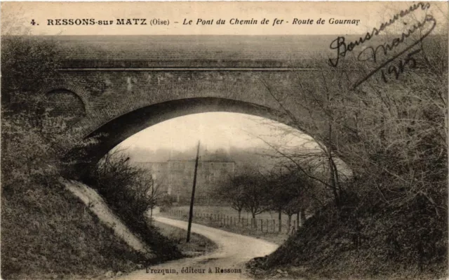 CPA RESONS-sur-MATZ Le Pont du Chemin de fer Route de GOURNAY (423250)