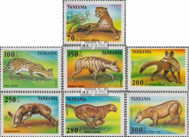 Tanzania 2210-2216 (completa edición) nuevo con goma original 1995 africanos dep