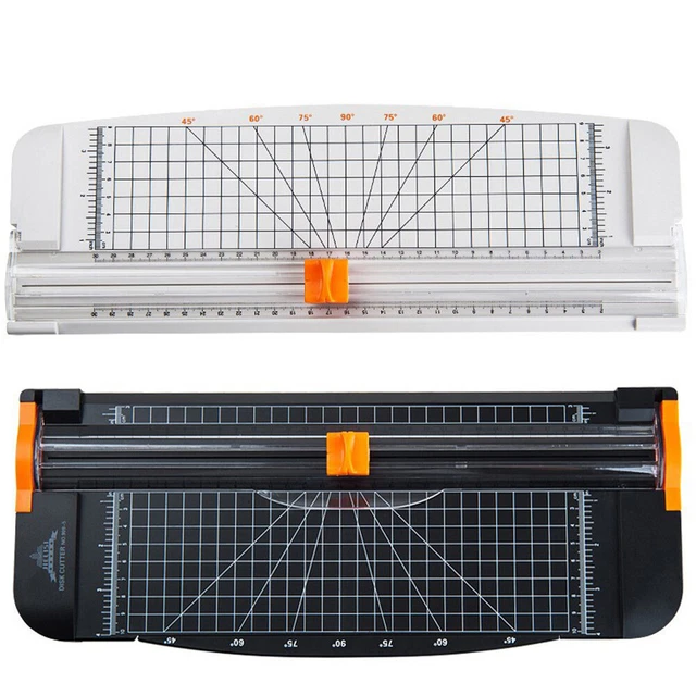 Portable Ruler Photo Guillotine Office Cutter Paper Trimmer A4 Labels Coupon