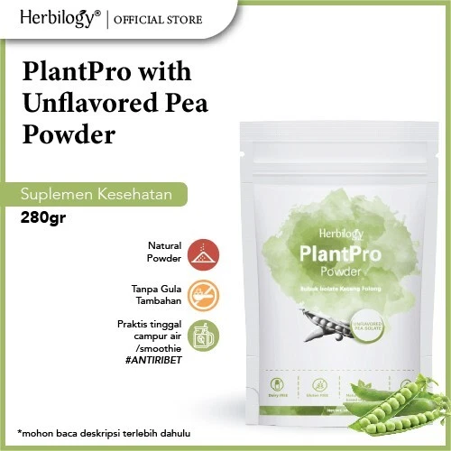 Polvo Herbilogy PlantPro sin sabor 280 g (proteína vegetal)