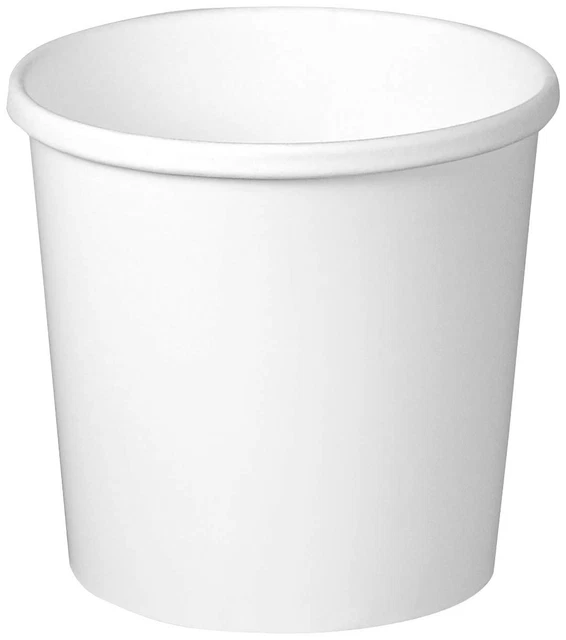 H4125-2050 12 Oz White Flexstyle DSP Paper Food Container (Case of 500)