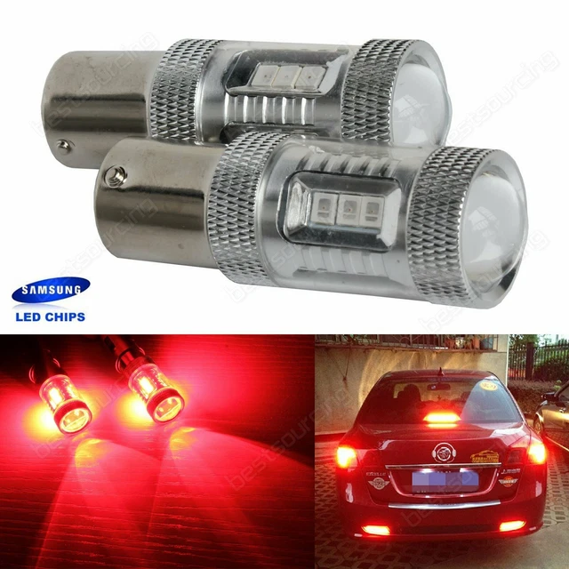Lot De 2 Ampoules LED BAY15D 1157 - 12V - Pour Feux Arrière, Clignotants Et Stop - P21/5W