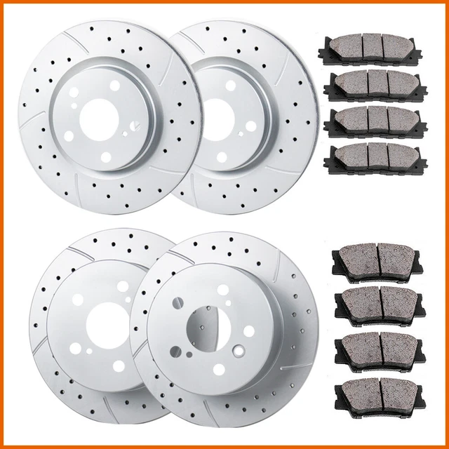FIT 2007 2008 2009 2010 2011 Toyota Camry Front & Rear Brake Rotors Brake Pads 177.17 PicClick CA