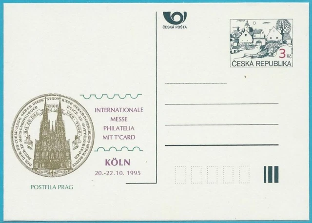 Tschechische Republik aus 1995 ** postfrisch Ganzsachenpostkarte Nr. P7 A5!
