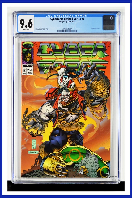 Cyberforce Limited Series #3 CGC Graded 9.6 Image/Top Cow, May 1993 Comic Book