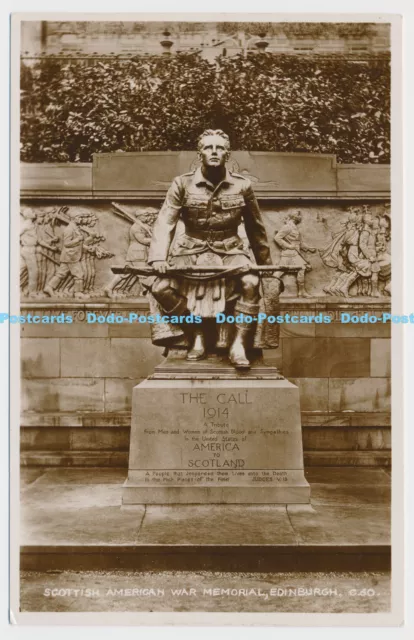 C004529 Scottish American Wat Memorial. Edinburgh. C. 60. RP