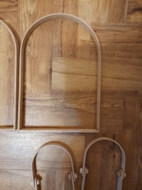 Cesta de Cesta Haciendo Artesanías Pino D Manijas 30.5x21.5cm o 18.5x10.5cm Nuevo 3