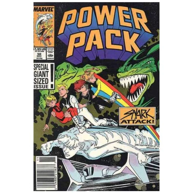 Power Pack (1984 series) #50 Newsstand in VF minus condition. Marvel comics [e*